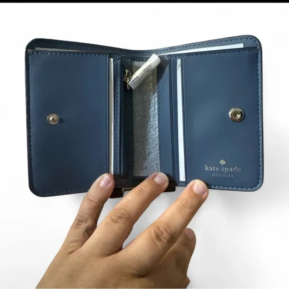 Kate Spade Navy Leather Wallet - Picture 3 of 4